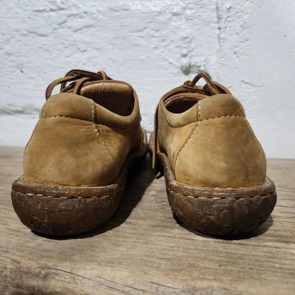 Born Sequoia Leather Lace Up Oxfords Shoes Womens 7 EU 38 Handcrafted Gorpcore